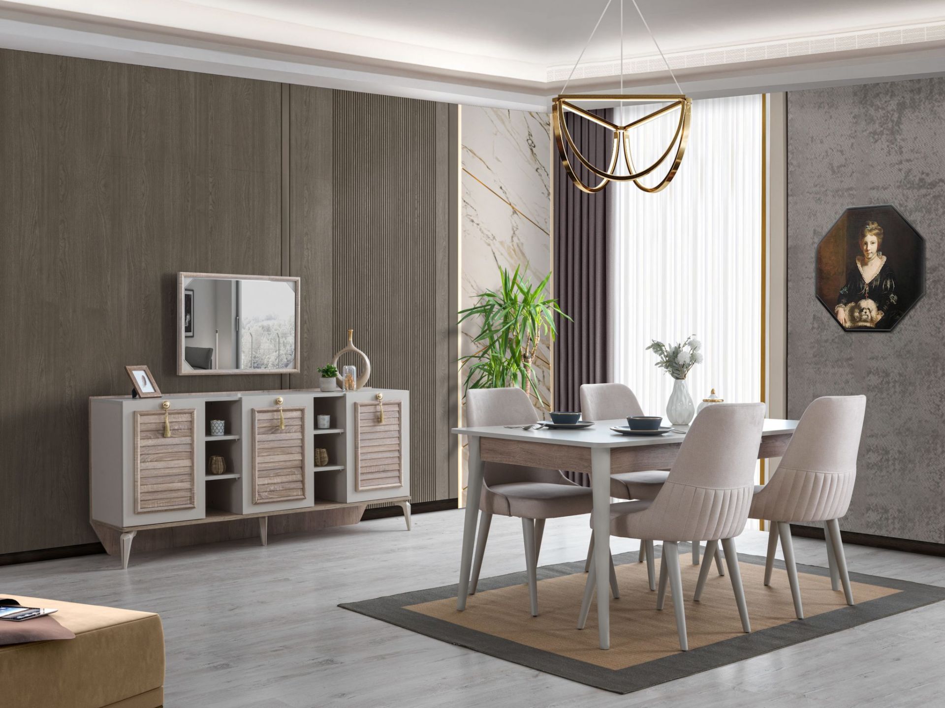 İzabel Modern Yemek Odası Takımı