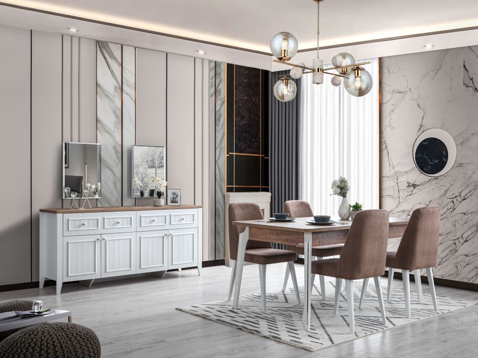 Yalı Modern Yemek Odası Takımı