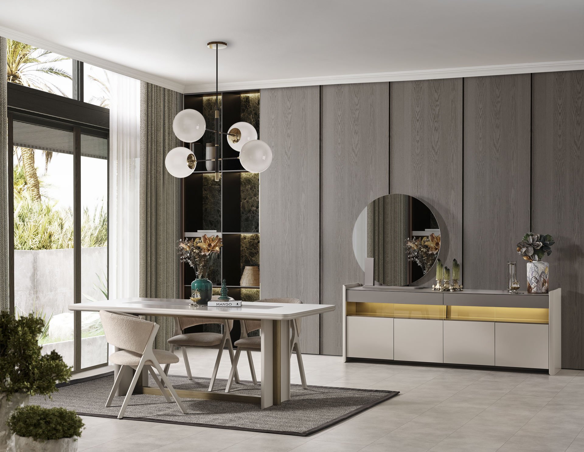 Platin Yemek Odası Takımı