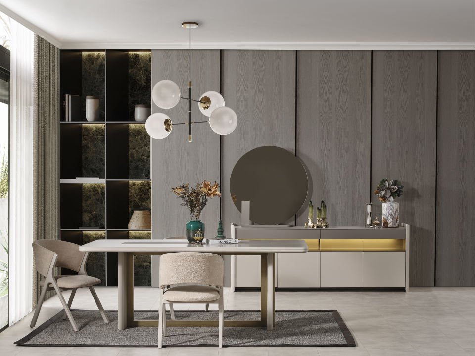 Platin Yemek Odası Takımı